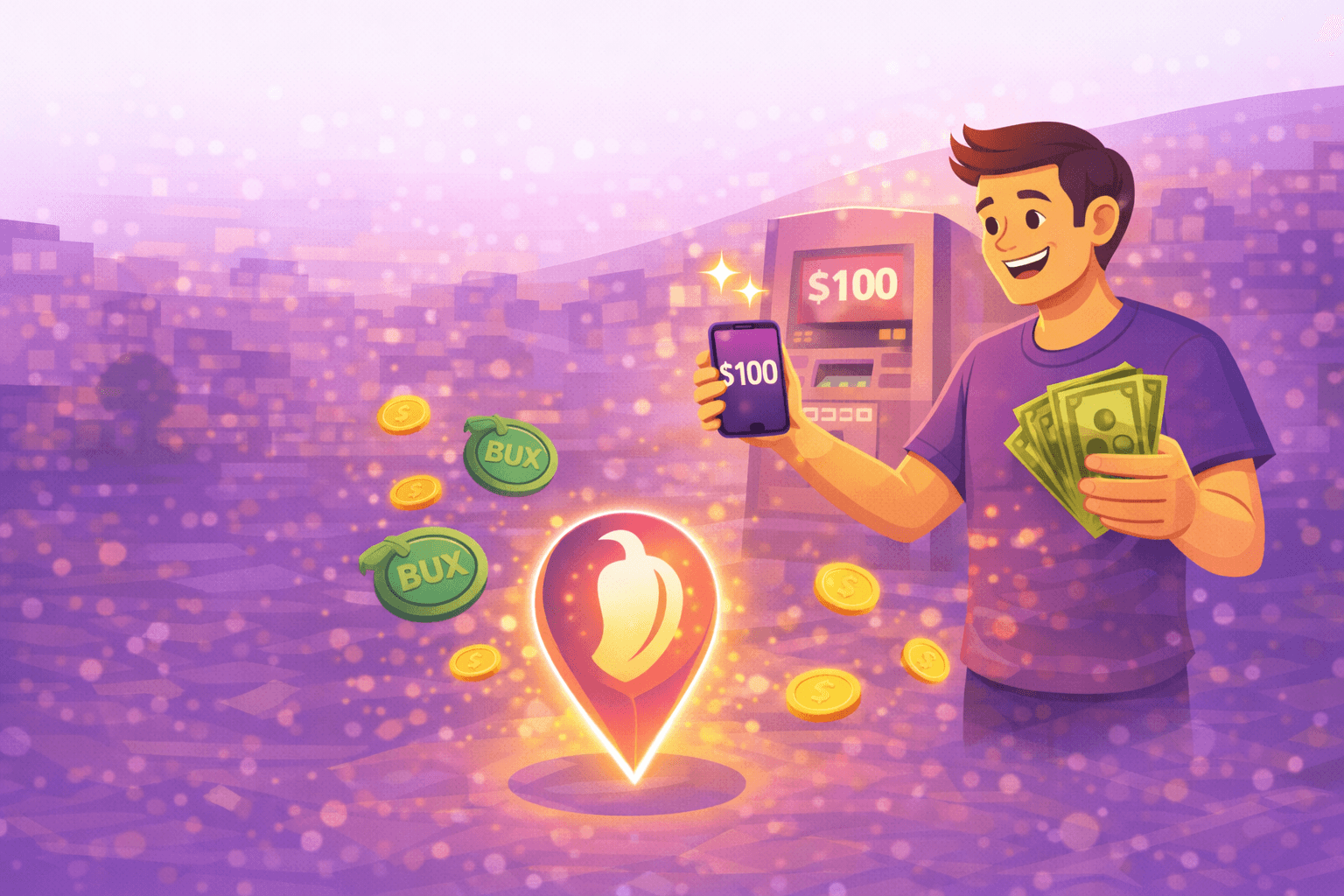 Withdraw your earnings at $100